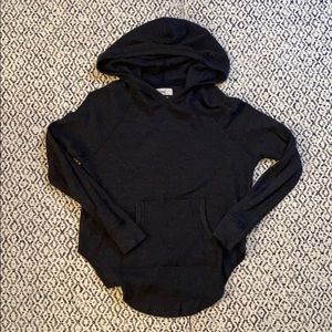 TNA waffle knit long sleeve with hood
